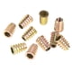 thumbnail image 5 of 10 tuercas para muebles con cabeza hexagonal de aleación de zinc M10 x 25 mm roscadas para inserción de madera, 5 of 8