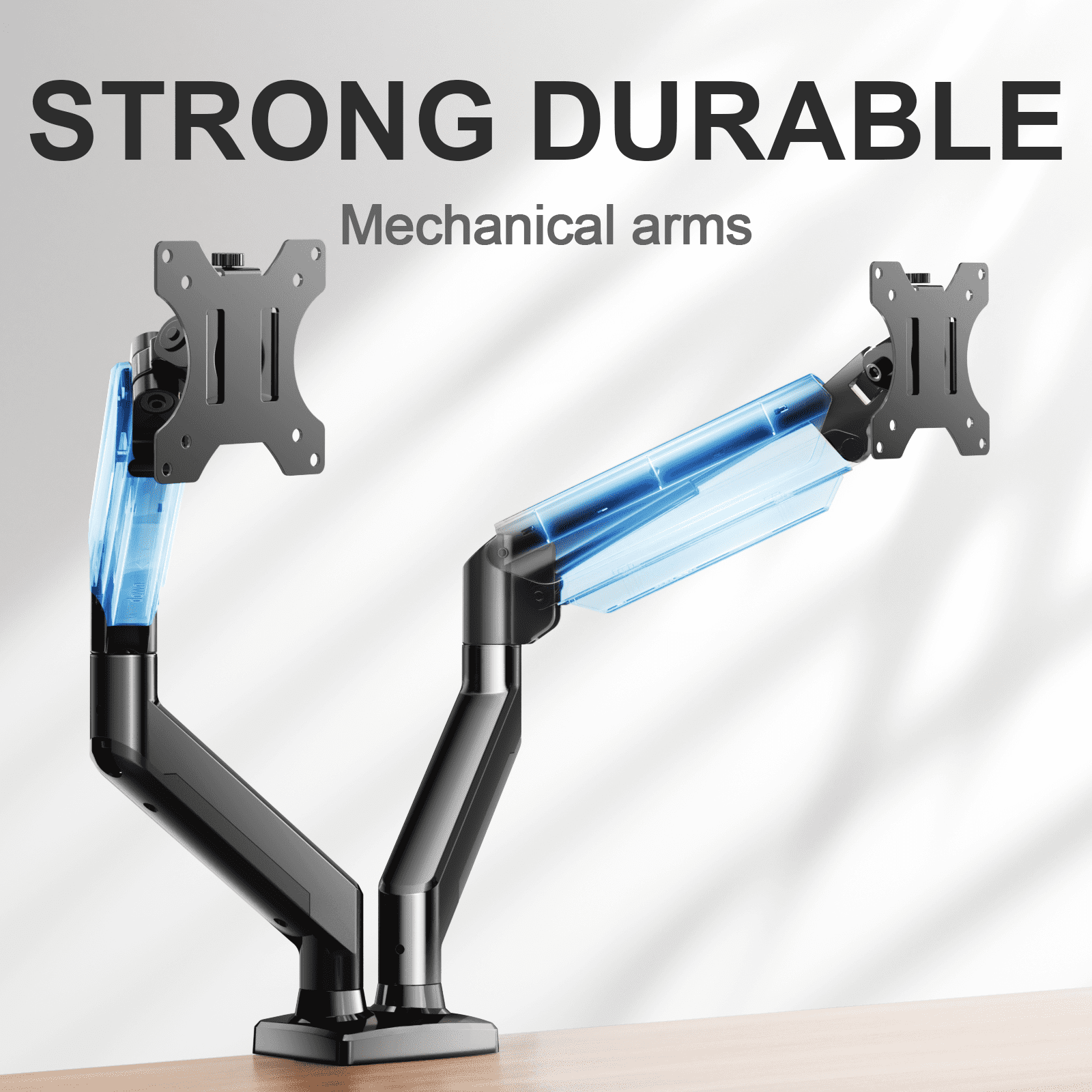 Dual Monitor Mount Stand for 13-32 inch Screens, 360° Heavy Duty Adjustable Arm Desk Mount with Tilt, Swivel, Rotation, Holds Up to 22lbs per Monitor Arm