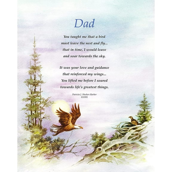 Catholic print picture - DAD 2 - 8" x 10" ready to be framed