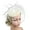 Beige, variant on D-GROEE Fascinators for Women Tea Party Headband Hats Cocktail Flower Mesh Feathers Headwear Hair Clip for Wedding