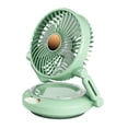 thumbnail image 2 of Ventilador personal Gloria ventilador de escritorio y de pared portátil USB de velocidad ajustable verde, 2 of 9