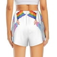 thumbnail image 4 of Fotbe LGBT Gnomes Womens High Waist Running Shorts Athletic Workout Quick Dry Shorts for Women with Pockets Gym Yoga Summer Shorts-XX-Large, 4 of 9