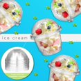 thumbnail image 4 of 50 Count 8 oz Clear Plastic Dessert Cups with Dome Lid, Disposable Ice Cream Cups and Parfait Cups, Disposable Plastic Cups for Ice Cream, Yogurt, Pudding, Fruit Salads, and Cakes, 4 of 5