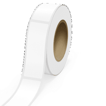 JAM Paper Standard Label Rolls, Rectangle, 2 x 6, White Glossy, 125 Labels/Roll