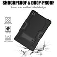thumbnail image 6 of Dteck Shockproof Case for Samsung Galaxy Tab A7 10.4 inch 2020 Models SM-T500/T505/T507, Heavy Duty Hybrid Rugged High Impact Full Body Protective Case with Kick Stand, Black, 6 of 6