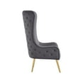 thumbnail image 6 of Meridian Furniture Alexander Grey Velvet Accent Chair, 6 of 7