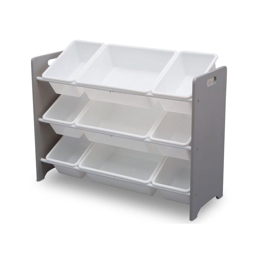 Delta Children MySize 9 Bin Plastic Toy Organizer, Grey