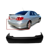 DCP Primed Rear Bumper Cover For 2003-2008 Toyota Corolla S XRS with Spoiler Holes