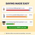 thumbnail image 5 of Tiramisu Protein Iced Coffee - Premium Whey Protein & Instant Iced Coffees - 100% Natural Cold Brew Coffee - Zero Artificial Flavors & Sweeteners, 80 mg Caffeine Per Serving, 0g of Sugar, 20 Servings, 5 of 5
