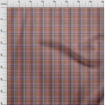 thumbnail image 3 of oneOone Polyester Lycra Orange Fabric Madras Check Sewing Craft Projects Fabric Prints By Yard 56 Inches Wide, 3 of 4