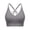 *Dark Gray, variant on Women's Seamless Y-Back Yoga Bra,Ladies' Adjustable Strappy Back Comfort Bralette,Wireless Everyday Workout Bra For Women,White,M-2XL