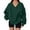 A-Dark Green236, variant on XIAONU Women's V Neck Oversized Pullover Sweatshirt Elegant Long Sleeve Casual Soft Crewneck Loose Fit Sporty Top