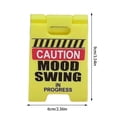 thumbnail image 2 of Funny Desk Hazard Caution Sign Funny Desk Decoration 3D Printed Caution Sign Novelty Humorous Warning Sign Mini Desk Hazard Warning Sign, 2 of 3