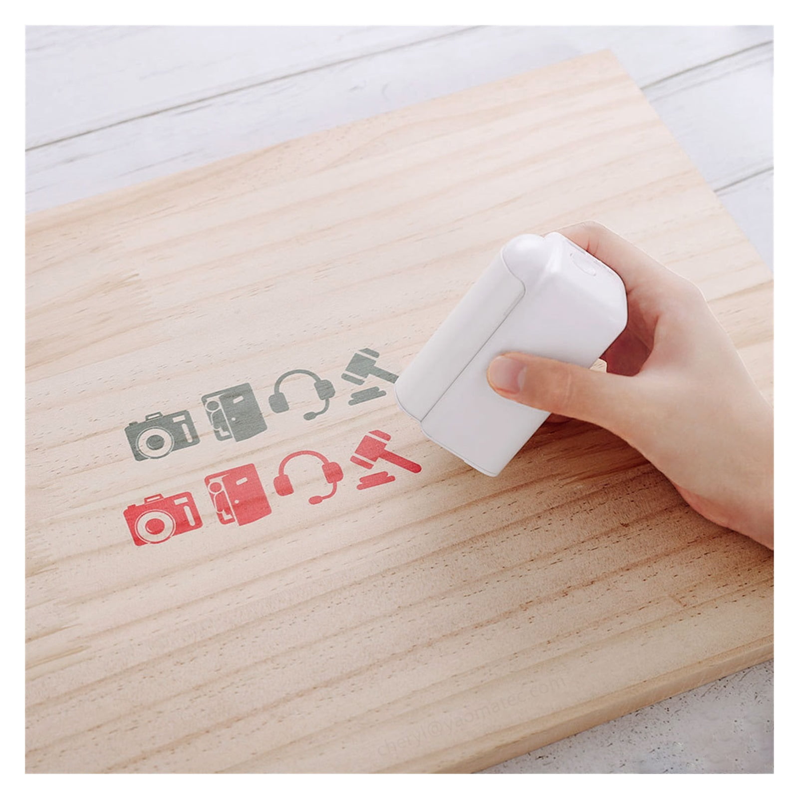 Large Size Inkjet Multi-Function Mini Portable Inkjet Tattoo Printer Cartridge WiFi Connection DIY Handheld Printer ,Compact Design