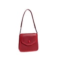 thumbnail image 1 of Bolso de hombro grande de PU rojo vino con cierre de hebilla de moda, correa ajustable, ideal para las axilas de las mujeres, estilo de capacidad, 1 of 8