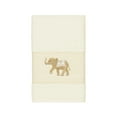 thumbnail image 5 of Authentic Hotel and Spa  Turkish Cotton Elephants Embroidered Cream 3-piece Towel Set, 5 of 5