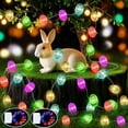 thumbnail image 1 of Huevos de Pascua String Lights ZGWJ de 16 pies y 50 LED para exteriores e interiores, 1 of 7