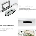 thumbnail image 6 of Leaf Initial Name E White Luggage Cover Elastic Washable Stretch Suitcase Protector Anti-Scratch Travel Suitcase Cover for Kid and Adult S (Fit 18-21 inch suitcase), 6 of 6