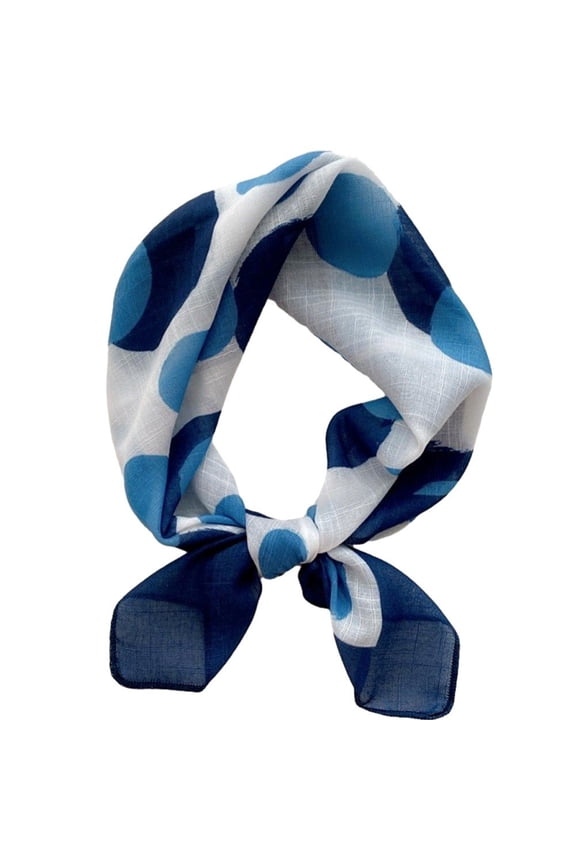 Cotton Linen Women Square Scarf Bandana Flower Printed Foulard Neck Silky Square Bandana Shawl Gift For Lady Hijab Accessory