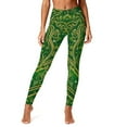 thumbnail image 6 of DPTALR Women's St. Patrick's Day Print Stretch Tight Yoga Leggings,Green,Size M, 6 of 9