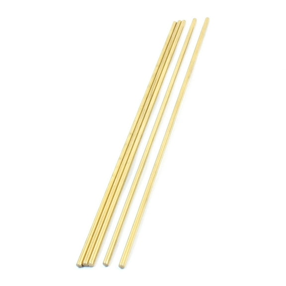 Unique Bargains RC Model Airplane 200mm Length 3mm Dia Brass Axle Round Stock Rod Bar 5Pcs