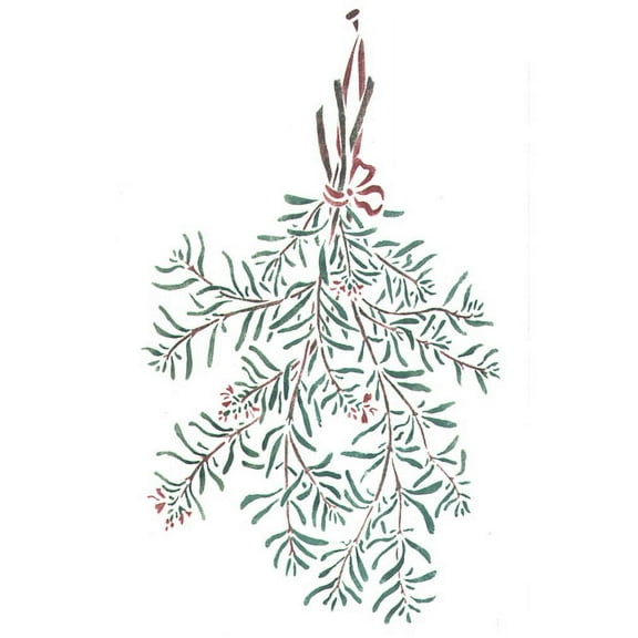 Hanging Rosemary Herbs Wall Stencil DEE102 by DeeSigns