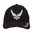 thumbnail image 2 of Rothco 10912 Deluxe U.S. Air Force Wing Low Profile Insignia Cap, Black, 2 of 2