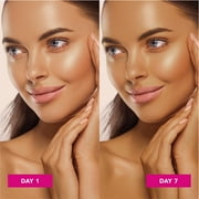 Jergens Natural Glow SPF 20 Face Moisturizer, Sunless Self Tanner, Medium to Deep Skin, 2 fl oz