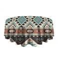 thumbnail image 5 of Round Waterproof Tablecloth 60×60 Inch, Boho Style Reusable Indoor/Outdoor Durable Table Cover for Party Kitchen Dinner Room Decor, 5 of 6