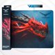 thumbnail image 4 of Tapete Mouse Pad Gaming Naceb Dragox Virtual Zone Rojo Microfibra 240mm x 310mm, 4 of 4