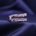 thumbnail image 3 of AFFY 0.75CT Tapered & Round White Cubic Zirconia Guard Enhancer Ring 14K Rose Gold over Silver-6.5, 3 of 9