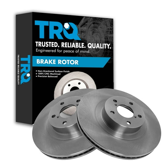 TRQ Front Disc Brake Rotor Pair Set for 04-06 Baja / 13-17 BRZ / 09-18 Forester / 13-16 FR-S / 08-14 Impreza / 06-14 Legacy / 05-09 Outback / 10-14 Outback / 13-15 XV Crosstrek