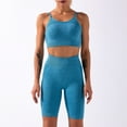thumbnail image 4 of Women Sport Bra and Shorts Set 2 Piece Adjustable Spaghetti, 4 of 8