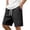 Black |#1, variant on Mens Casual Shorts Cotton Drawstring 9 inch Waffle Shorts Stretch Elastic Waist Summer Beach Lounge Sweat Shorts Gray 2XL
