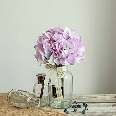Arrangment Efavormart 5 Pack | 25 Heads Silk Hydrangea Artificial Flower Bushes Wedding Arrangements ()