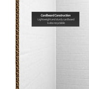 Red Lantern 4 ft. Short White Temporary Cardboard Folding Screen - 6 Panel