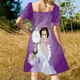 thumbnail image 5 of Vestido de manga corta La Heredera, ropa de mujer, vestido de verano para mujer, vestido de dama de honor para mujer, 5 of 7