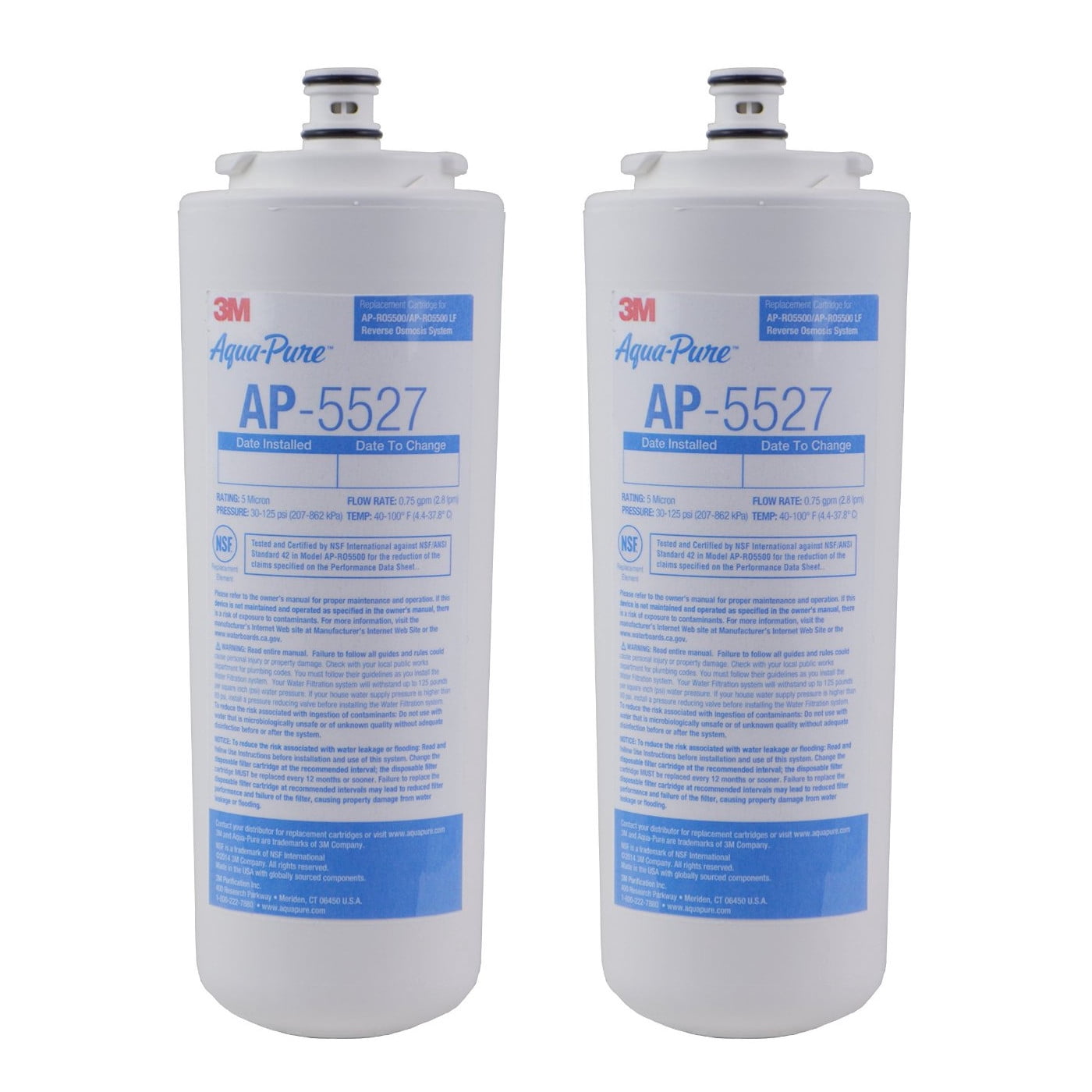 Aqua-Pure AP5527 Under Sink Reverse Osmosis Replacement Filter Cartridge Set (5598101)