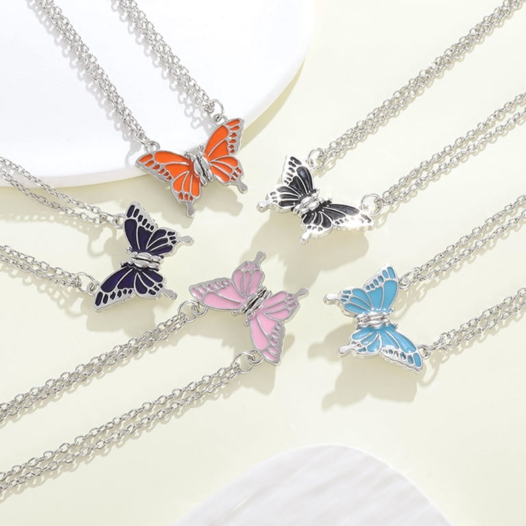 Best Friends Color Changing Pendant Necklace - Temperature Sensitive BFF Jewelry, Gift For Her, Friendship Day Present