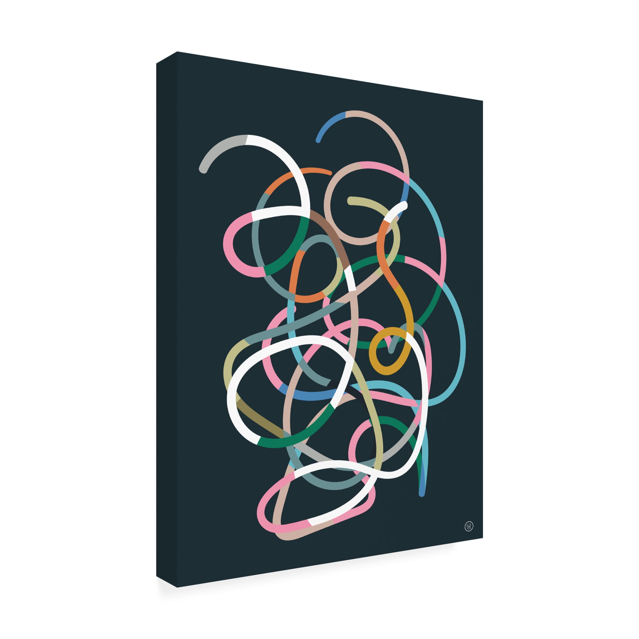 Trademark Fine Art Dan Hobday Color Lines Canvas Wall Art