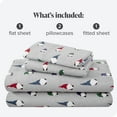 thumbnail image 5 of Bare Home 100% Double Brushed Cotton Flannel Sheet Set, 5 of 5