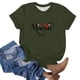 thumbnail image 4 of Fiudx Camisas de Mujer Camiseta Casual de Manga Corta con Cuello Redondo y Estampado de Letras para Mujer, 4 of 4