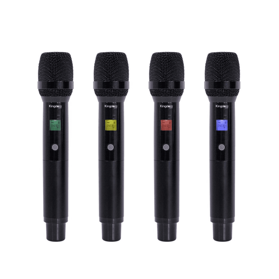 Kingdom SYS70004H 4-Channel UHF Wireless Handheld Microphone System