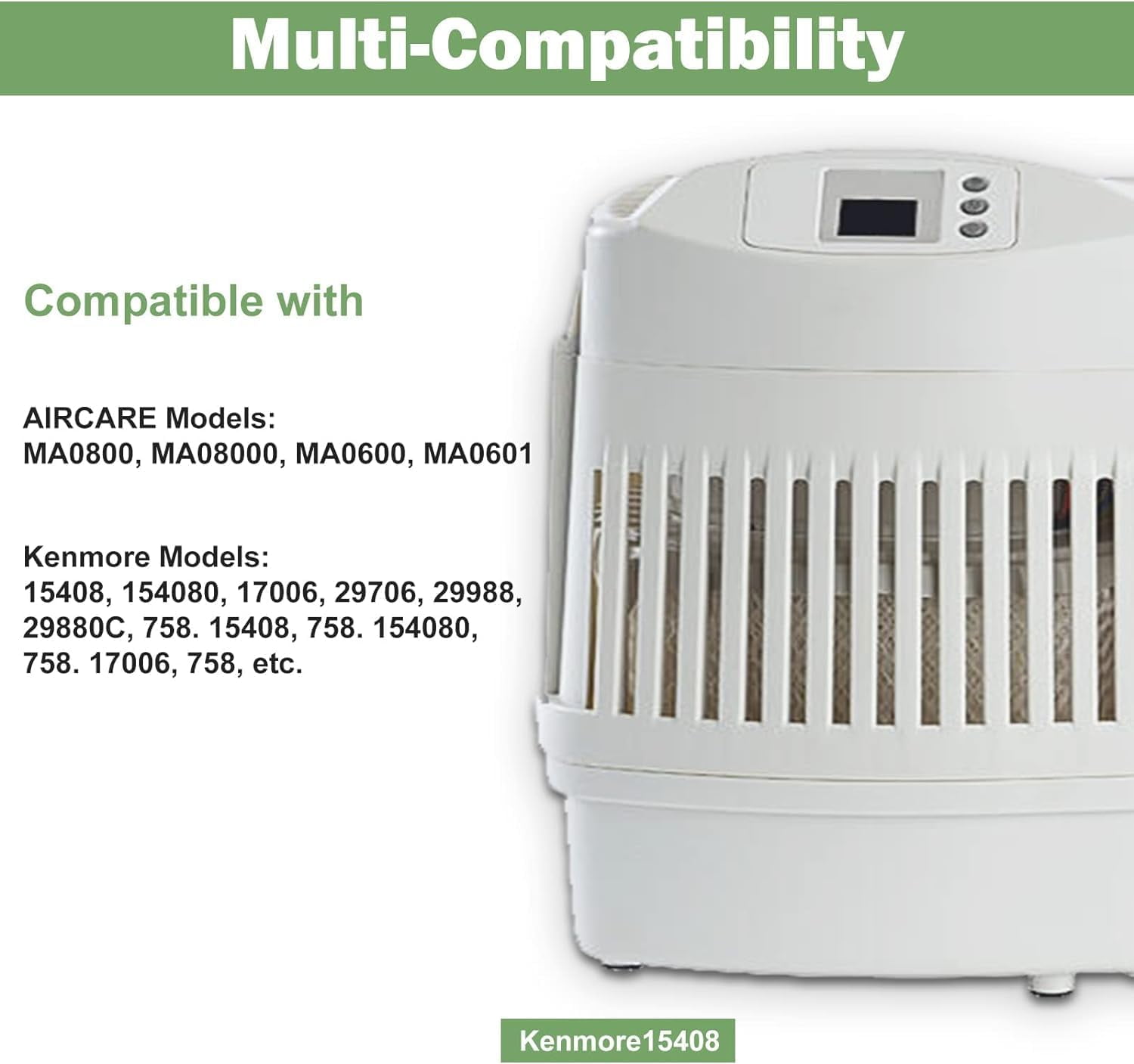 2-Pack MAF2 Humidifier Filter Replacement for AIRCARE MA0800, Kenmore 15408 Humidifier