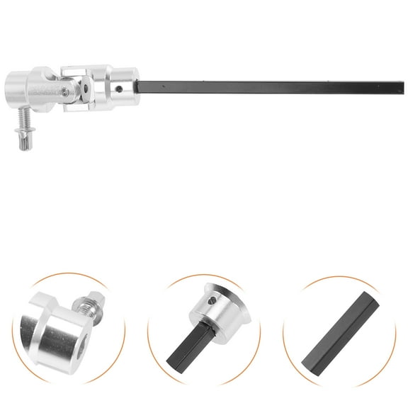 GOOHOCHY  Drum Parts Replacement Pedal Link Bar Connecting Rod for Pedals Silver