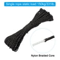 thumbnail image 3 of Uxcell 65 Feet Reflective Guyline Camping Paracord 3mm Nylon Tent Cord Guyline Rope Black, 3 of 6