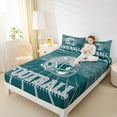 thumbnail image 4 of jejeloiu Football Game Twin Sheet Sets,Gray Green Bedding For Teens 3 Pieces, 4 of 7