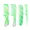 Green, variant on Green Hair Comb Set - Wide Tooth, Fine Tooth, Rat Tail, and Dual Comb for Women and Men