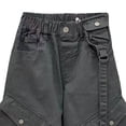 thumbnail image 4 of Coerni Teen Girls Wide Leg Cargo Pants Elastic Waist Straight Leg Trousers Fashion Y2K Hip Hop Streetwear Muti Pockets, 4 of 6