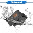 thumbnail image 5 of Unique Bargains 1 Set 5 Pin Car Interior UTV Rear Lights Rocker Switch 20A/12V 10A/24V SPST on Off Universal Orange, 5 of 6